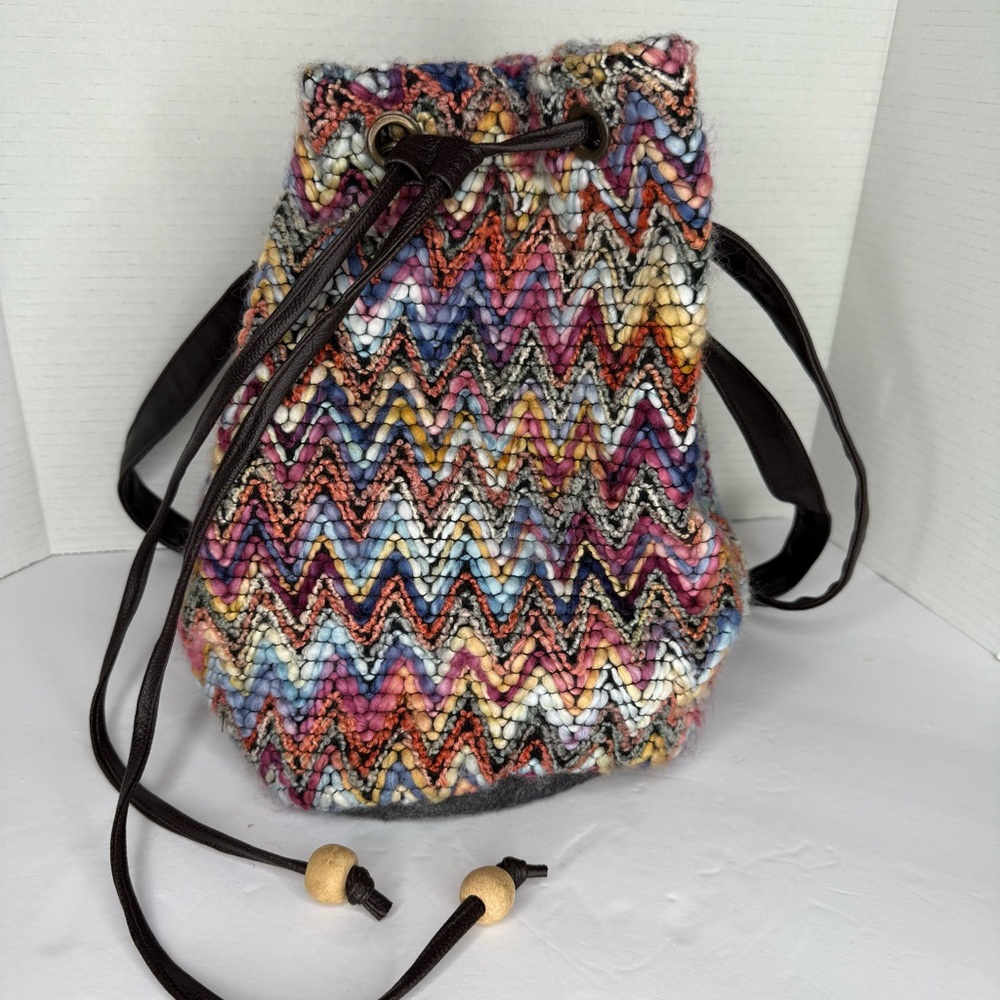 Earthbound‎ Trading Company Boho Shoulder Cinch Bag Woven